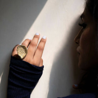 Chunky Rings for Women | Gold Geode Rings | niji