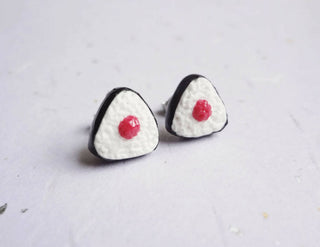 Fake Food Earrings | Japanese Rice Balls