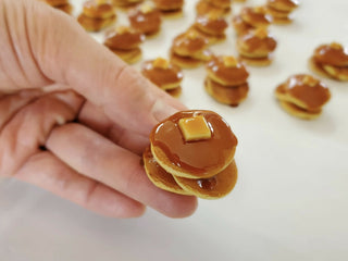Pancake Food Sample Keychain