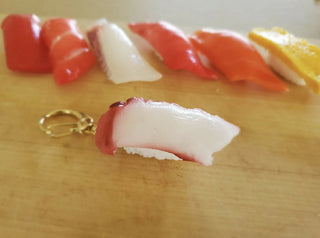 Food Sample Octopus Sushi Keychain