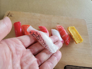 Red Snapper Sushi Food Sample Keychain