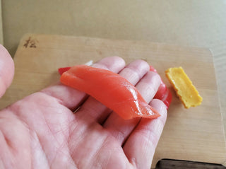 Salmon Sushi Food Sample Keychain