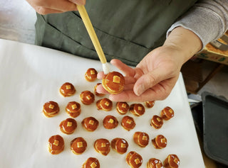 Pancake Food Sample Keychain