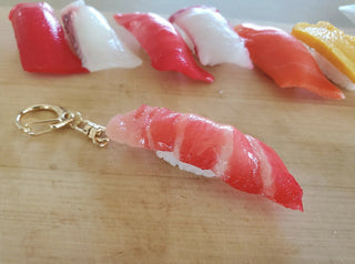 Tuna Belly Sushi Food Sample Keychain