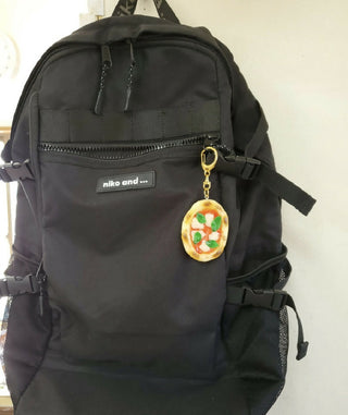 Pizza Food Sample Keychain