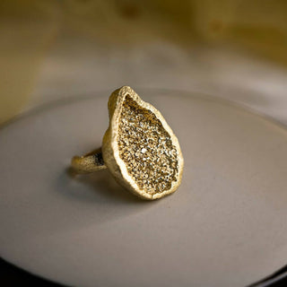 Chunky Rings for Women | Gold Geode Rings | niji