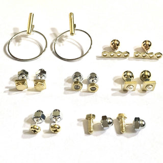 Hexagon Square Earring | Earring Bolts Nut | niji