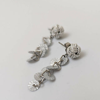 Handmade Silver Earrings | Mizuhiki Silver Earrings | niji