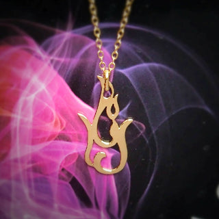 Flame Pendant Necklace | Arabic Fire Necklace | niji